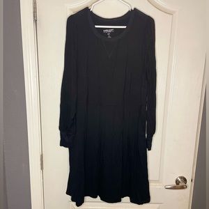 Mini Jersey Puff Sleve Skater Dress